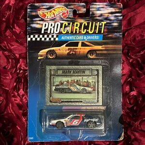 Hot Wheels Pro Circuit Mark Martin Toy Car - Red, Blue, White Mark Martin